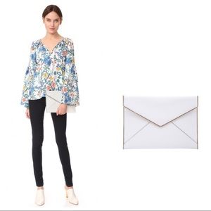 Rebecca Minkoff Leo Clutch in White - Like New!